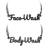 Face Wash Body Wash Label Tags Rust Resistant (Face Body Wash Black)