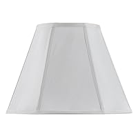 Cal Lighting SH-8106/16-WH Vertical Piped Basic Empire Shade with 16-Inch Bottom, White