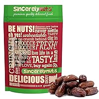 Sincerely Nuts No Sugar Added Pitted Dried Dates, 2lb - Whole Fresh Unsweetened Dry Date Pieces - Natural Non Sugared Dates for Mixed Fruits, Bread & Smoothies - Vegan, Kosher & Gluten Free Snack