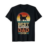 Best Golden Dad Ever, Father's Day, Golden Retriever Daddy T-Shirt