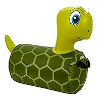 Hip Hopper Inflatable Hopping Animal Bouncer Turtle, Ages 2 and Up, Supports Up to 85 Pounds