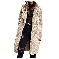 Woman's Jacket Slim Outwear Lapel Casual Coat Winter Solid Winter Coats for Women plus Size Thick Fleece Lined