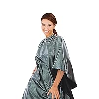 Cricket Encore All Purpose Professional Salon Cape Waterproof Bleach Proof Hair Coloring Cutting Styling Capes for Hair Stylist, Haircut, Color Hairdresser Adjustable Neck Client Gown, Jade