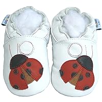 Soft Sole Leather Baby Shoes Boy Girl Infant Children Kid Toddler Boy First Walk Gift Ladybug Red