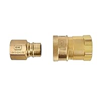 BK Resources Quick Disconnect Fitting for Gas Hoses, 1/2 Inch Diameter