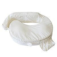 My Brest Friend Organic Cotton Deluxe Nursing Pillow Cover - Slipcovers For Baby - Adjustable Fit, Easy Care, Durable - Original Nursing Pillow Not Included, Cream