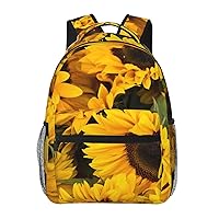 Sunflower Printed Lightweight Backpack Travel Laptop Bag Gym Backpack Casual Daypack
