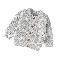 2 Year Old Girl Sweaters Baby Girl Boy Knit Cardigan Sweater Warm Pullover Tops Toddler Infant Solid Girls Clothes Age 6