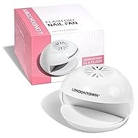 LONDONTOWN Flash Dry Mini Nail Fan Dryer for Regular Nail Polish Lacquers for Hands Feet, Portable Fan Cool Air Blower for Manicures Pedicures for Quick Drying, Battery-Powered
