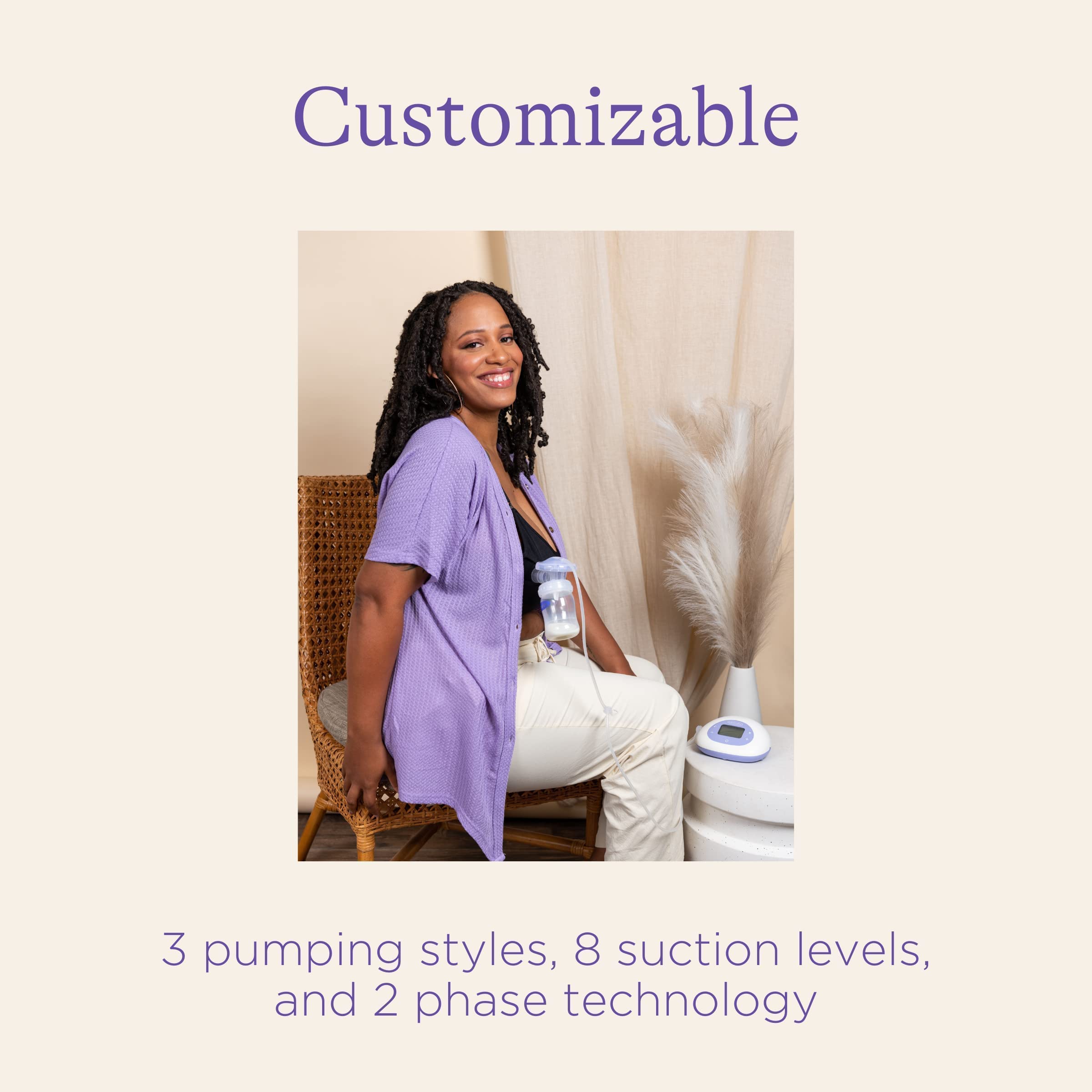 Lansinoh Signature Pro Double Electric Breast Pump, Portable Breast Pump, 3 Power Options, LCD Display, Includes Breast Pump Bag, 25mm Breast Pump Flanges and 2 Lansinoh Baby Bottles