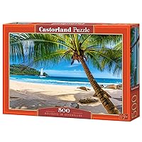 CASTORLAND 500 Piece Jigsaw Puzzles, Holidays in Seychelles, Tropical Beach, Landscape Puzzles, Adult Puzzle, Castorland B-53827
