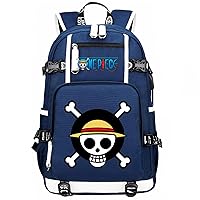 Teens Multifunction Travel Knapsack,One Piece Student Bookbag Wear Resistant Laptop Bag with USB Charging Port