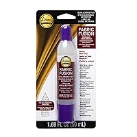 Aleene's 40670 Fusion Dual-Ended Pen 1.69 fl oz, Permanent Fabric Adhesive, No Sew Solution