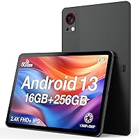 DOOGEE T30S 2.4K 11 Inch Tablet Android Tablets with Tempered Glass Film, Android 13 Tablet with Octa Core, 16GB RAM 256GB ROM, 8580mAh, Dual 13MP Camera, 4 Speakers, 5G WiFi, BT5.0, GPS, Black