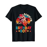 16th Birthday Boy Funny Dinosaur T Rex 16 Year Old Gift Kids T-Shirt