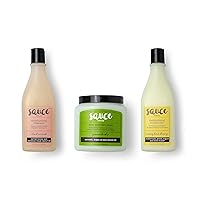 Sauce Beauty Hair Trio Gift Bundle - Island Marinade Moisturizing Shampoo - Creamy House Dressing Moisturizing Conditioner - Guacamole Deep Moisture Hair Mask
