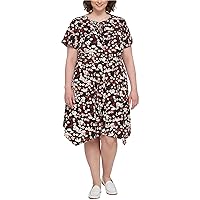 Tommy Hilfiger Womens Floral Peasant Dress