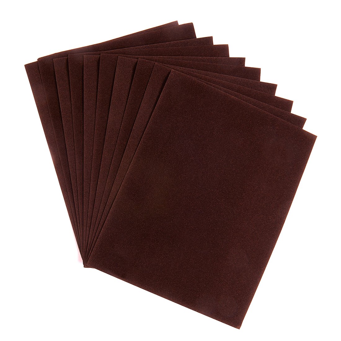 Hygloss Products Velour Paper - Soft, Velvety Surface Works With Printers – Brown, 8-1/2 x 11 Inches - 10 Pack