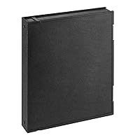 Adorama Plastic Storage Binder Box with 3 'O'-Rings, 9x11, Portrait Format, Color: Black