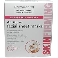 Dermactin-TS Intense Skin Therapy Skin Firming Facial Masks 4-Count (Pack of 3)