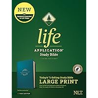 Tyndale NLT Life Application Study Bible, Third Edition, Large Print (LeatherLike, Teal Blue, Indexed, Red Letter) – New Living Translation Bible, Large Print Study Bible for Enhanced Readability Tyndale NLT Life Application Study Bible, Third Edition, Large Print (LeatherLike, Teal Blue, Indexed, Red Letter) – New Living Translation Bible, Large Print Study Bible for Enhanced Readability Imitation Leather