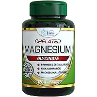 Magnesium Glycinate 200mg Supplement Magnesium Bisglycinate for Women Men Adults to Support Sleep, Heart Health, Muscles, and Nerves Pure Magnesium High Absorption