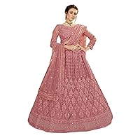 Baby Pink Wedding wear Indian Women Designer Lehenga Heavy Zarkan Embellished Bride'smade Lehenga Choli 2108