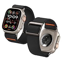 Spigen Lite Fit Ultra Band Designed for Apple Watch Band for Apple Watch Ultra2/Apple Watch Ultra 49mm, Series 9/8/SE2/7/6/SE/5/4/3/2/1 45mm/44mm/42mm Nylon Solo Loop