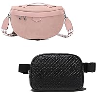 Eslcorri Versatile Belt Bag for Women Men, Fanny Pack Trendy Crossbody Mini Waist Pouch with Adjustable Wide Strap Everywhere Hip Bum Bag for Travel Workout Running Hiking Travel Essentials