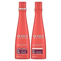 Nexxus Bond Repair Shampoo & Conditioner Bundle Amino Bond 2 Pack for All Types of Damaged Hair, with Keratin Protein and Amino Acids, 13.5 oz,
