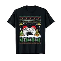 Video Gamer Xmas Lighting Funny Ugly Video Game Christmas T-Shirt