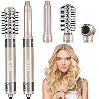 Hair Dryer Brush 5 in 1-110,000 RPM High-Speed Frizz-Free Blow Dryer for Fast Drying, Multi Hair Styler with Auto-Wrap Curlers, Blow Dryer Brush for Straightening Volumizing Curling Styling