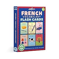 eeBoo: French Vocabulary Flash Cards, 56 Cards Included in The Set, Durable and Easy to Use, Pronunciation Guide Included, for Ages 4 and up