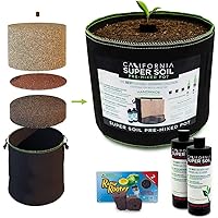 The Bud Grower | Pre-Mixed Super Soil 5 Gallon Pot | Premium 100% Nutrient Rich Organic Super Soil | Hydroponic Nutrients and Grow Supplies | All-in-One Grow Tent Kit's & Supplies