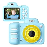 Children's Camera, HD 1080P with 16GB TF Card, Toddler Camera Best Birthday Gift Camera, for 3-12 Year Old Boy Girls,Blue