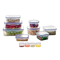 Maturi Food Storage Containers Set of 12 with Airtight Lids, BPA Free, 0.04L-1.5L