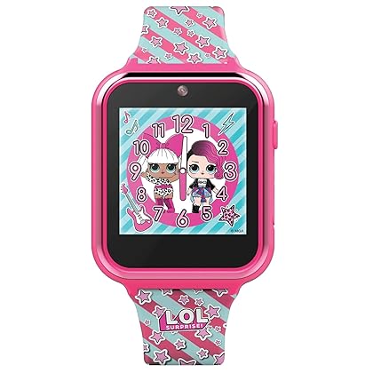 Accutime Kids LOL Surprise Hot Pink Educational Touchscreen Smart Watch Toy for Girls, Boys, Toddlers - Selfie Cam, Learning Games, Alarm, Calculator, Pedometer and more (Model: LOL4104)