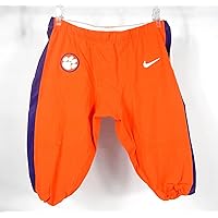 2016-18 Clemson Tigers Game Issued Pos Used Orange Pants Nike 42 019S - College Game Used