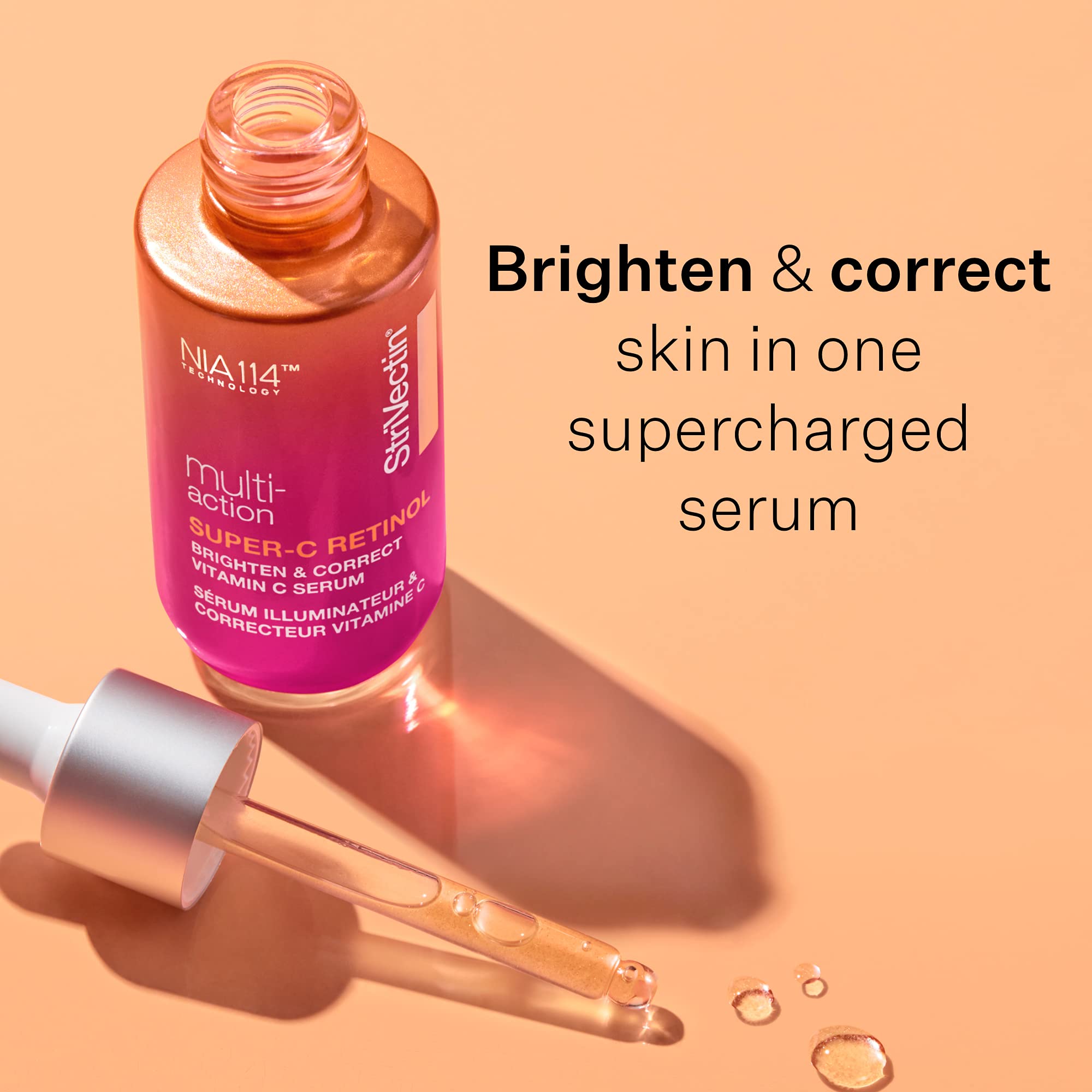 StriVectin Super C Creams and Serums for Brightening and Correcting Dark Spots and Uneven Skin Tone, Helps with Fine Lines and Improves Elasticity