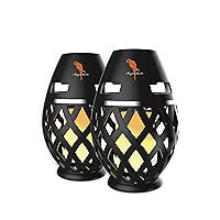 Margaritaville Tiki Torch - Waterproof Bluetooth Speaker, Portable Party Speaker with Flickering LED Lights, Perfect for Travel, Parties, Yards, and Pools (2 Pack)