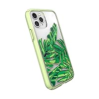 Speck Products Presidio Perfect-Clear + Print iPhone 11 PRO Case, Clear/Tropical/Palest Green (136450-9126)