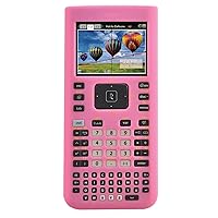 TINSPIREPINKSC Silicone Case for Texas Instruments TI Nspire CX/CX CAS Graphing Calculator, Pink