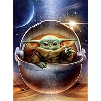 Buffalo Games - Star Wars Fine Art Collection - Galactic Child - 1000 Piece Jigsaw Puzzle for Adults Challenging Puzzle Perfect for Game Nights - Finished Size 26.75 x 19.75