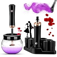 Pro 2019 Upgraded Electric Makeup Brush Cleaner and Dryer,DOTSOG Automatic Brush Spinner for all brushes,Wash and Dry in Seconds,with 8 Size Rubber Collars