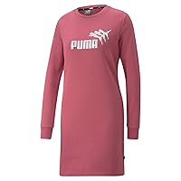 Puma Womens Sparkle Crew Neck Long Sleeve Dress Casual Casual - Purple
