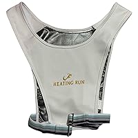HEATING RUN Slim Fit Carbon Fiber Inner Heated Vest, CNT Carbon Fiber Coating Pad, Infra Red No Electromagnetic Waves White