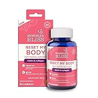 Mommy's Bliss Postnatal Support Reset My Body Gummies with Biotin & Collagen, Supports Postpartum Energy, Healing & Joint Health + Hair, Skin & Nails Health, Gluten Free, 60 Gummies (30 Servings)