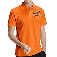Xiovio Customize® Custom Men's Polo Shirts Golf Jersey Tees | Front·Back Print, Embroidery Personalized with Text & Logo