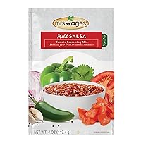 Mrs. Wages Mild Salsa tomato seasoning Mix, 4 oz Packet (VALUE PACK of 12)