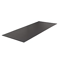 Floor Mat — Heavy Duty, Thick 6mm PVC, Nonslip, Textured Fitness Equipment Floor Protector for Treadmill or Bike